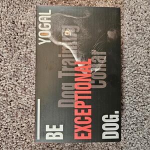 YOGAL Dog training collar. Black. Model PD513-TIO. NIB